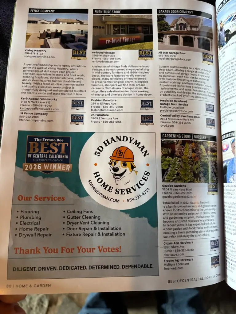 Kitchen Remodeling Project in Fresno — customer service award